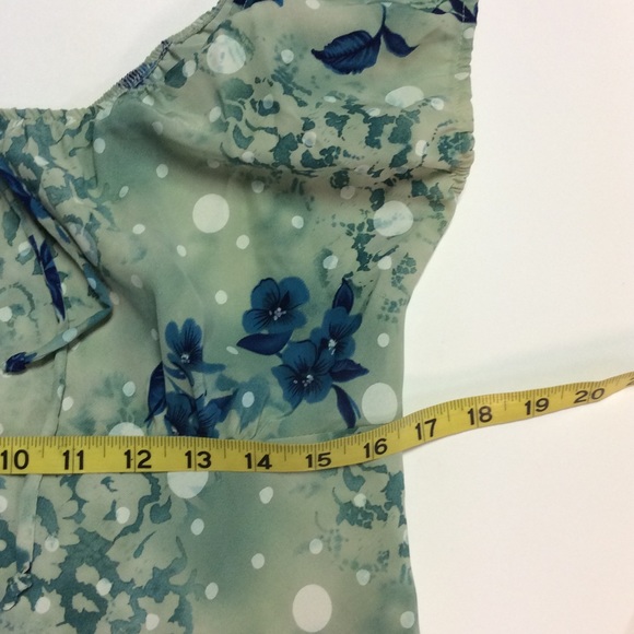 Nicolete Green/Blue Floral Dress - Picture 9 of 12